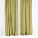 Set of 2 linen curtains with multifunctional heading tape
