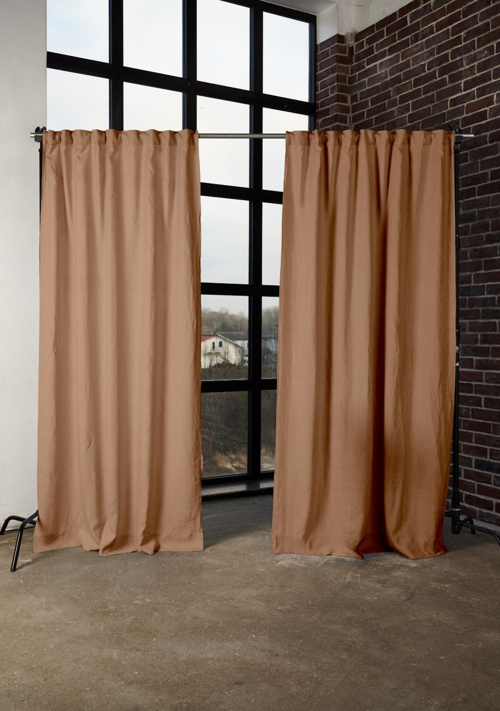 Sheer linen curtain panel – photo 4