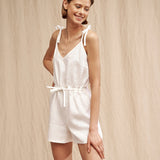 Short linen jumpsuit Keira