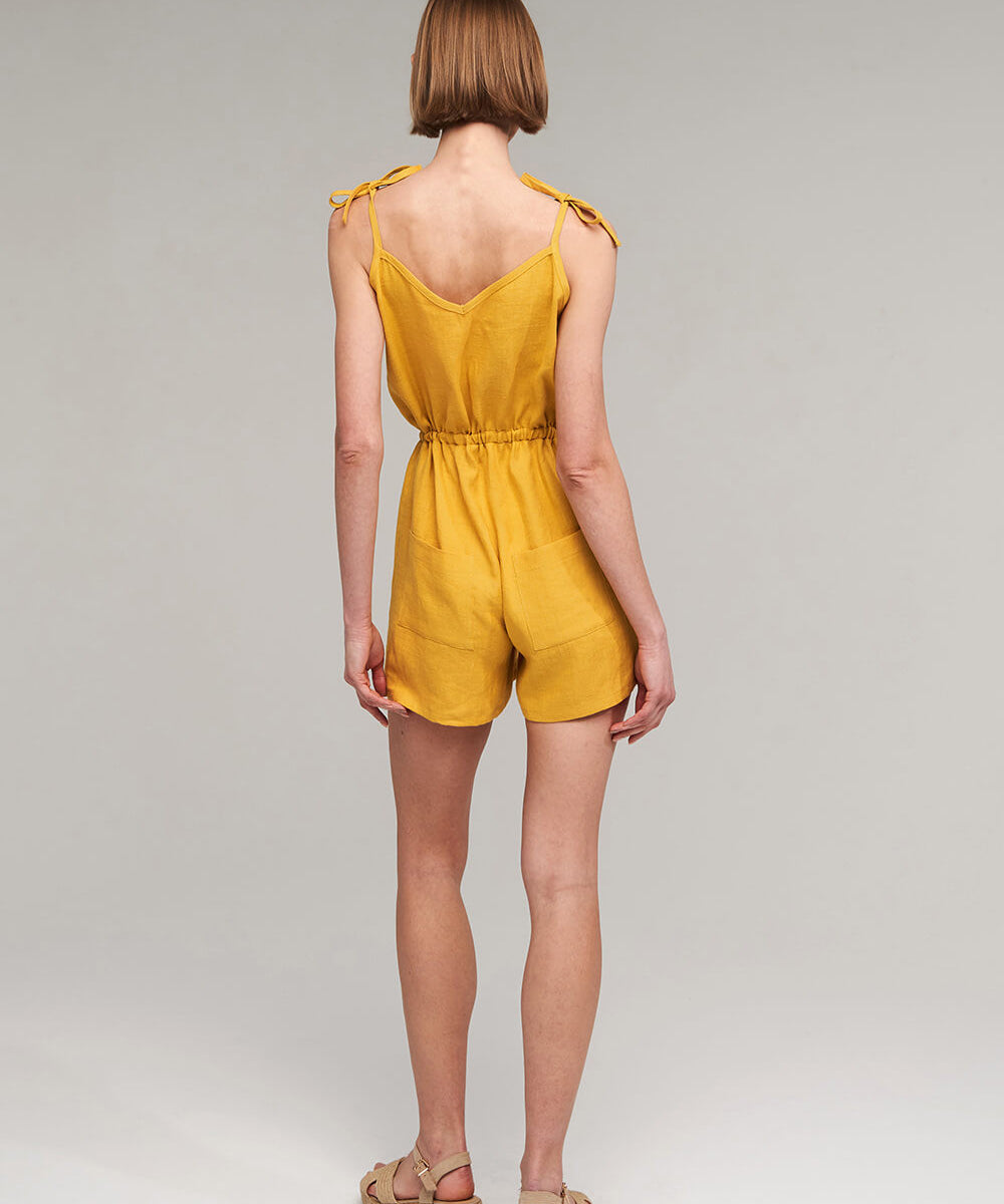 Short linen jumpsuit Keira