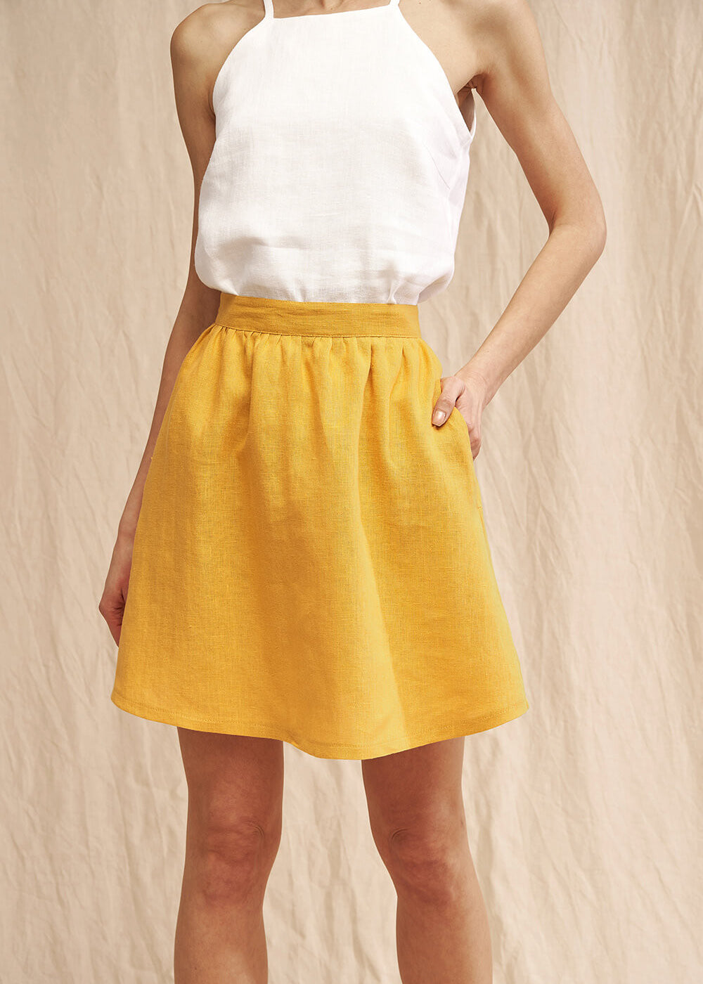 Short linen skirt Shay