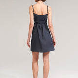 Short linen strap dress Arielle