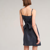 Short linen strap dress Arielle