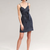 Short linen strap dress Arielle