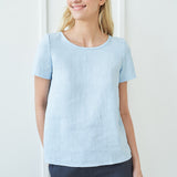 Short sleeve linen shirt Olivia