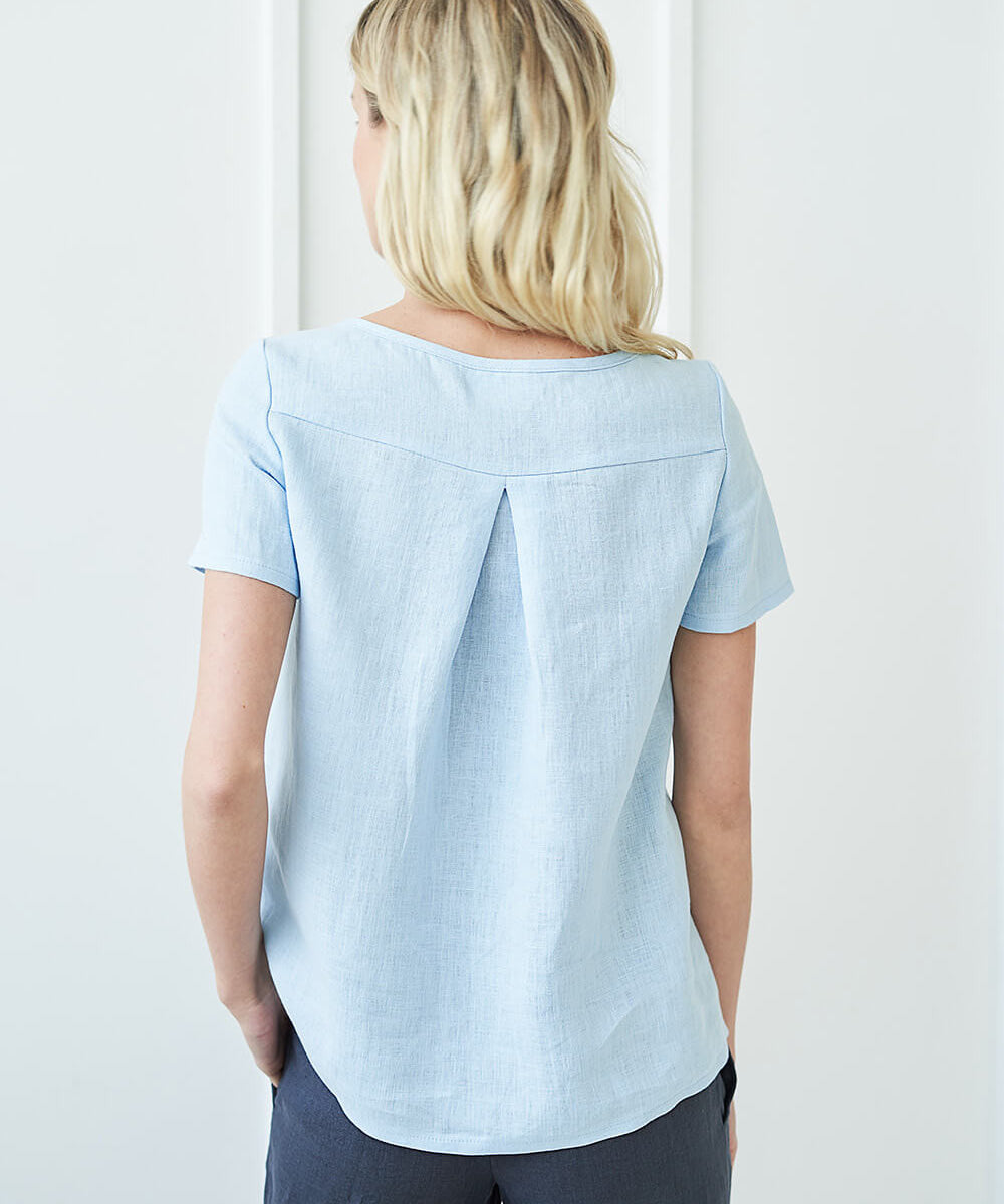 Short sleeve linen shirt Olivia