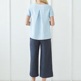 Short sleeve linen shirt Olivia