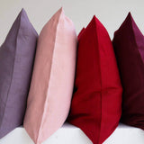 Softened linen pillow cover