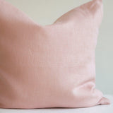 Softened linen pillow cover