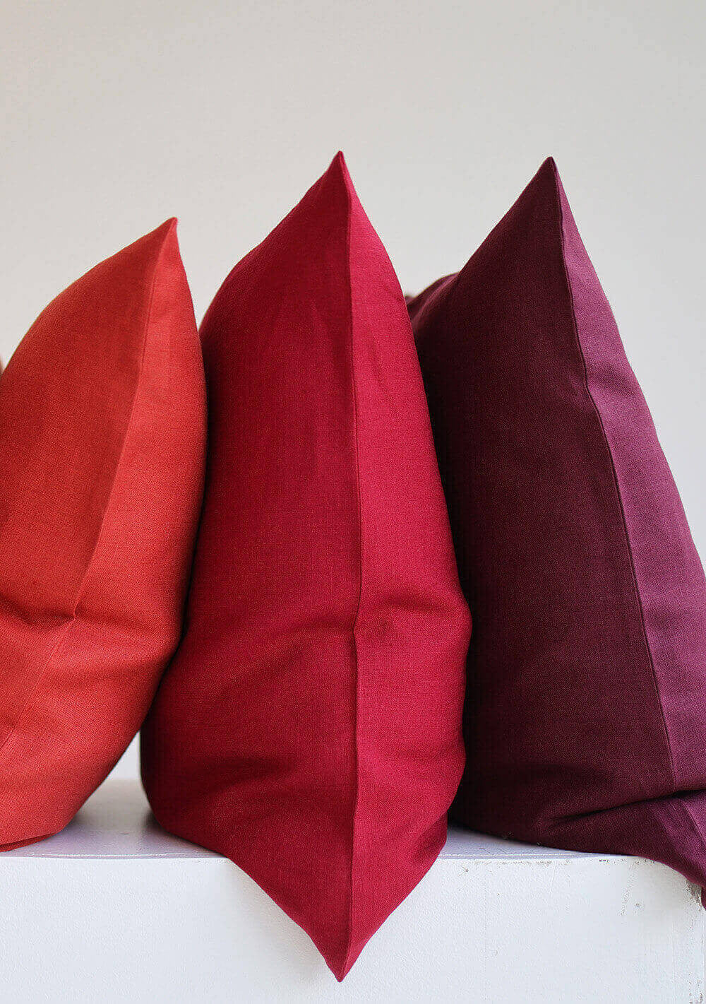 Softened linen pillowcase