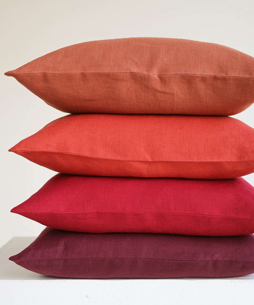 Softened linen pillowcase