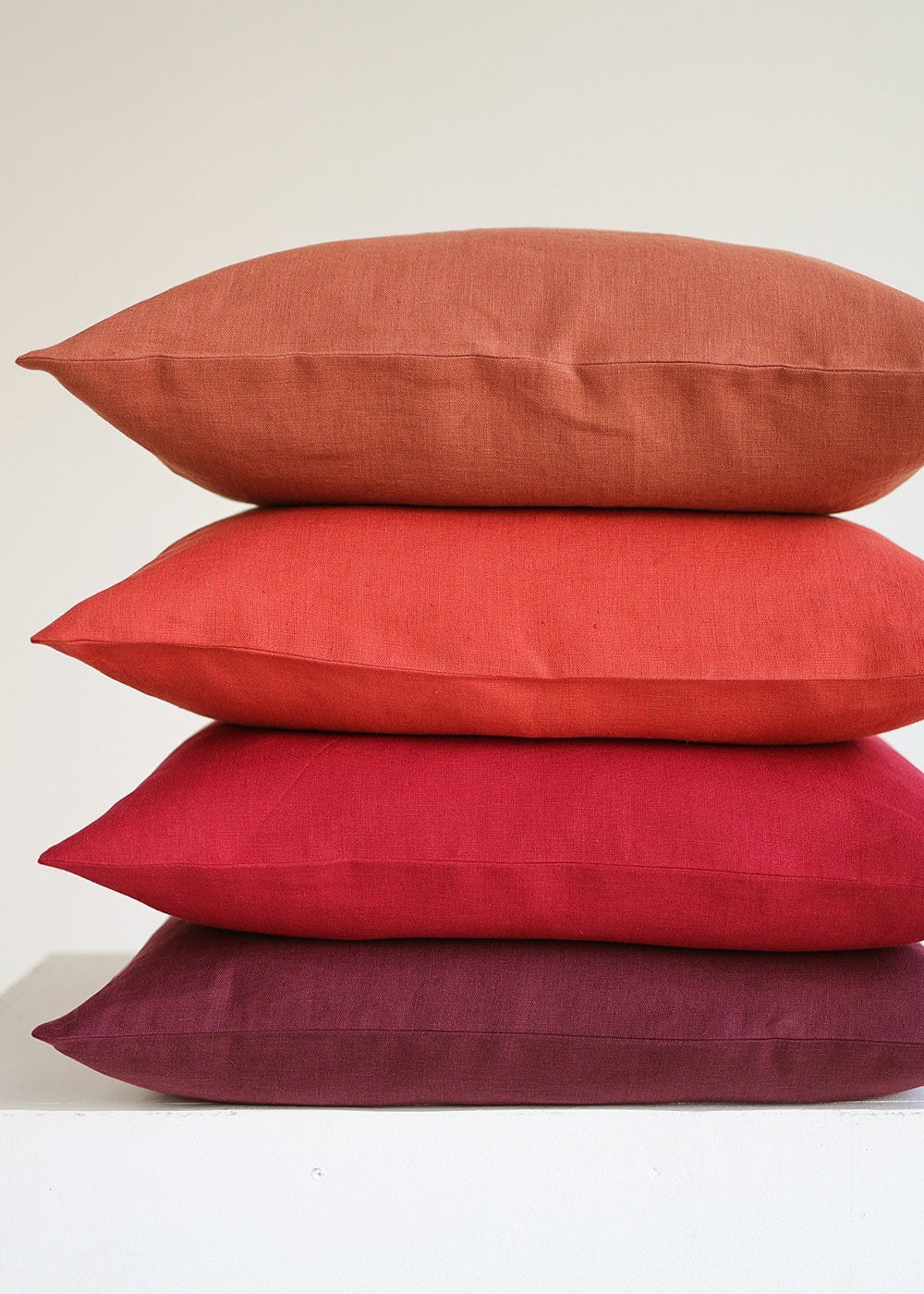 Softened linen pillowcase