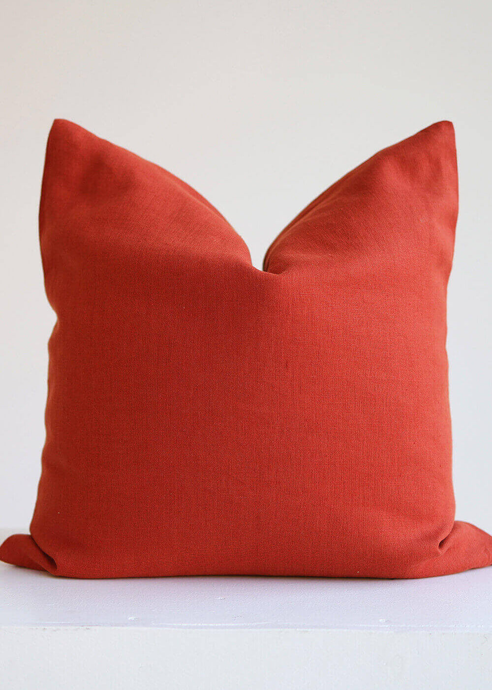 Softened linen pillowcase