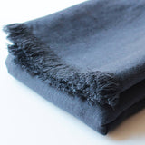 Softened linen throw