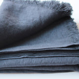 Softened linen throw
