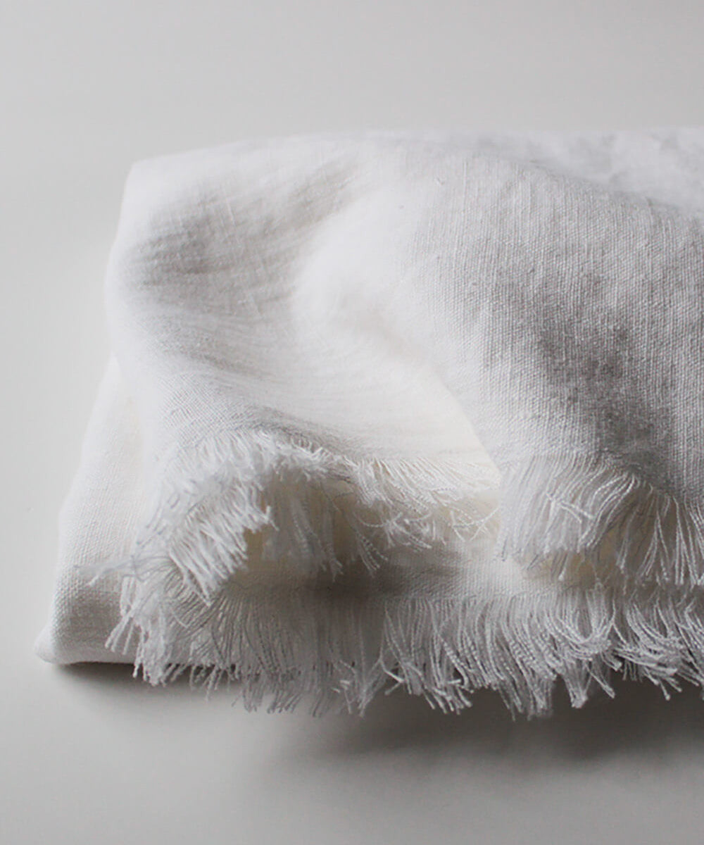 Softened linen throw