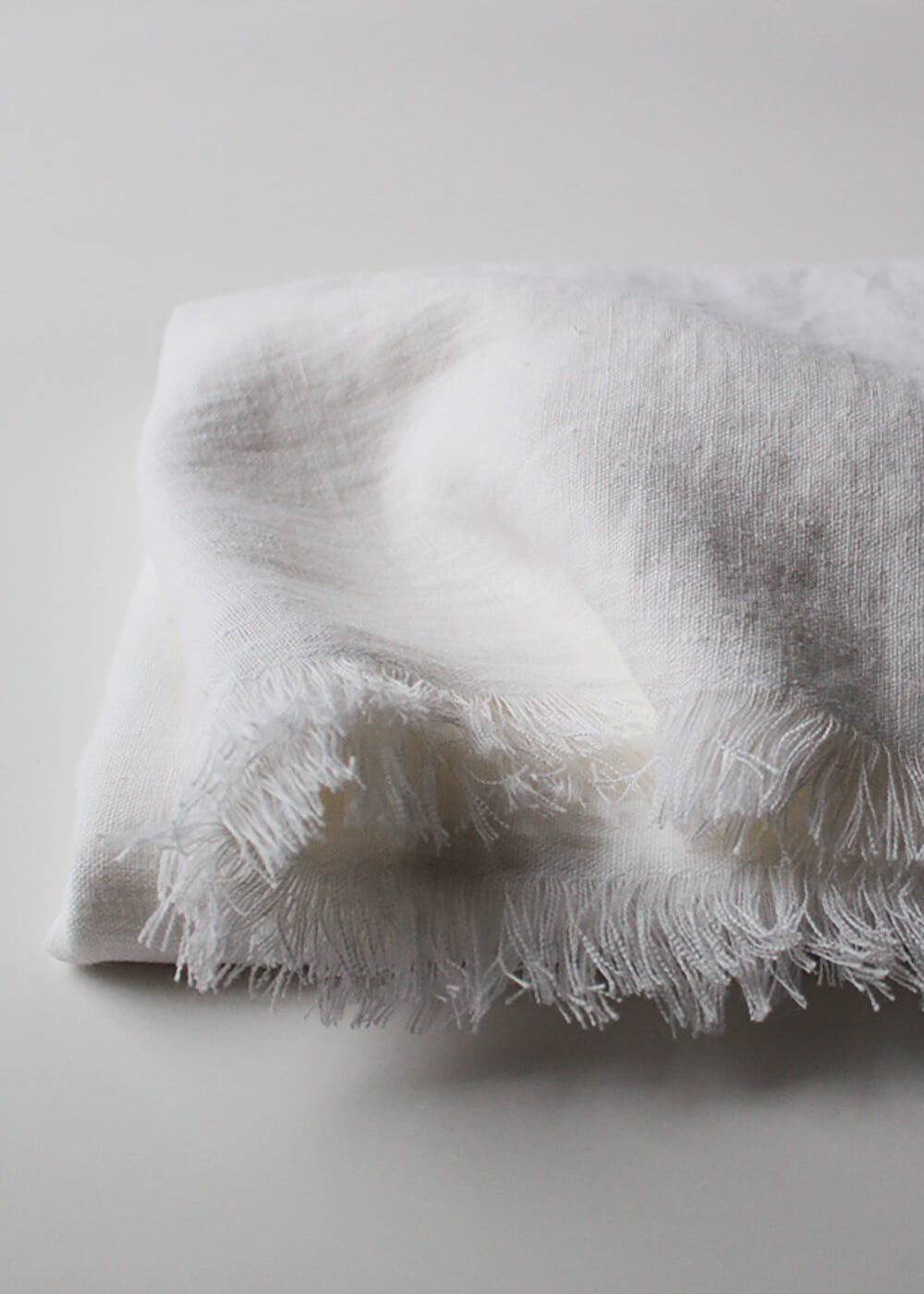 Softened linen throw