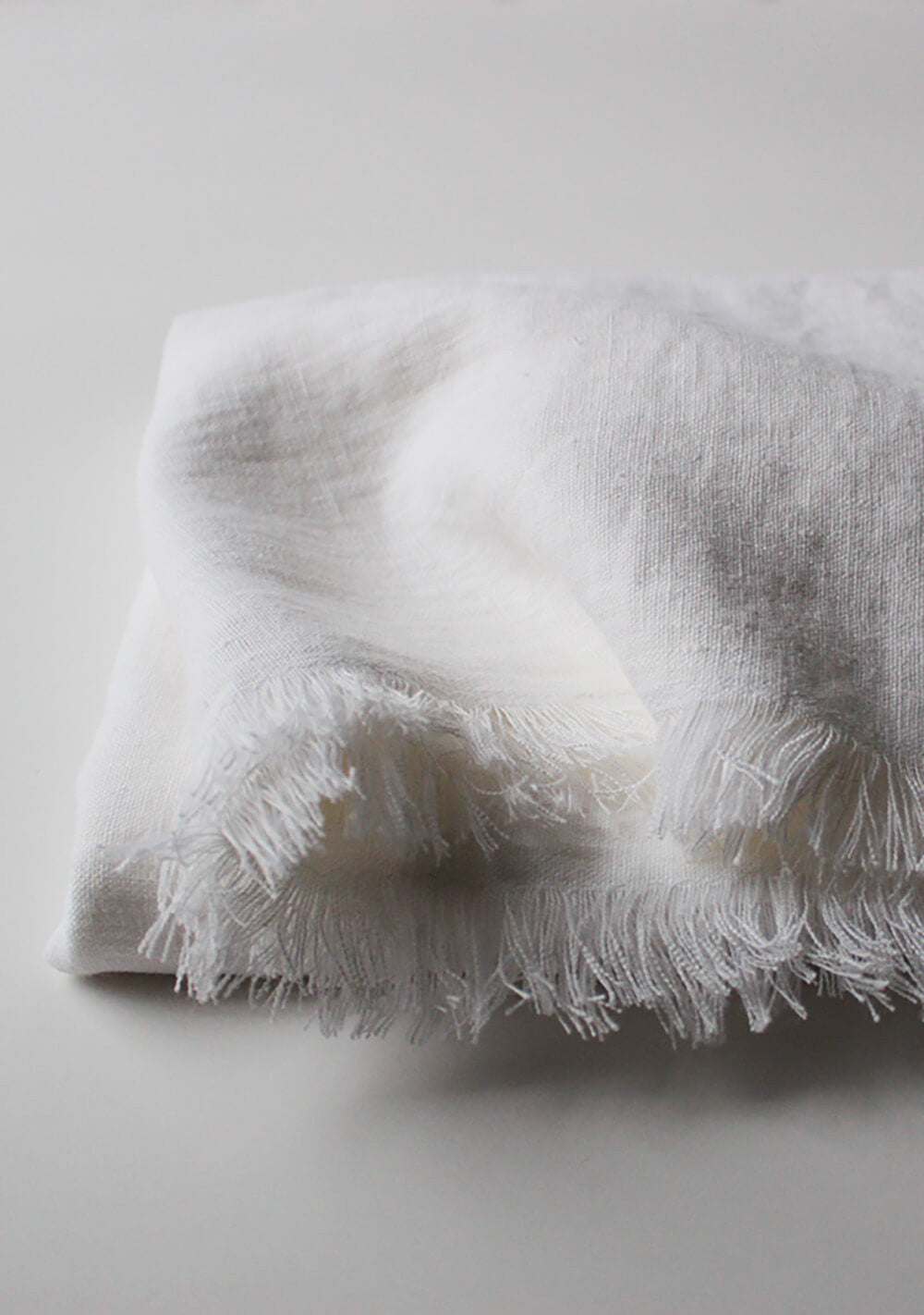 Softened linen throw