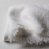 Softened linen throw