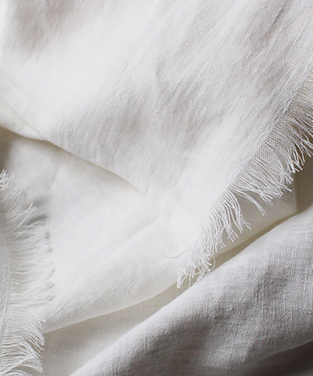 Softened linen throw