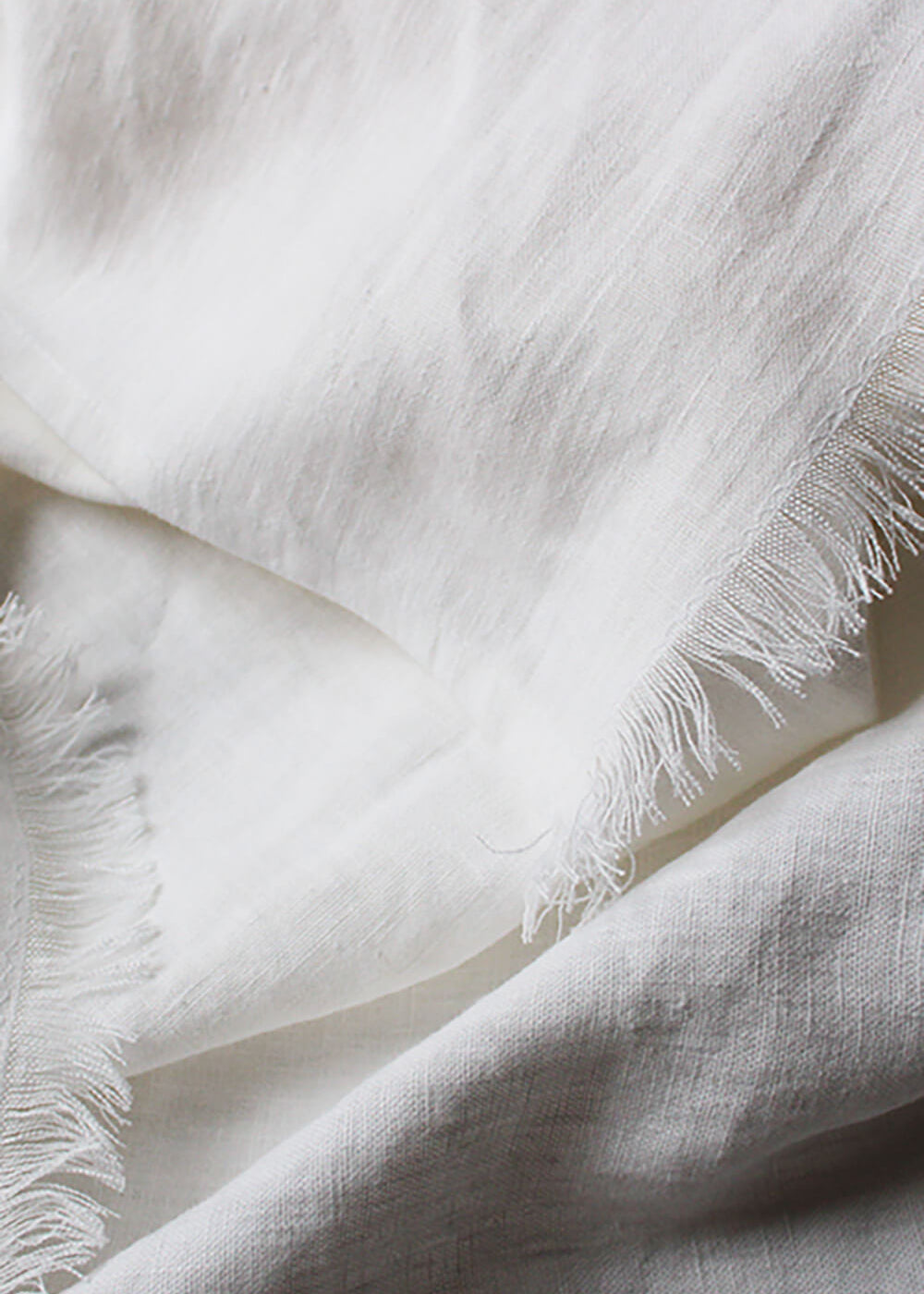 Softened linen throw