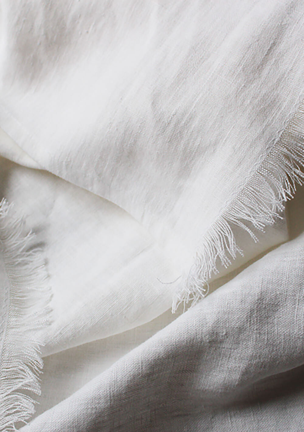 Softened linen throw