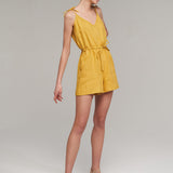 Strap linen jumpsuit Keira