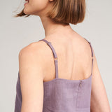 Strap linen top Meadow