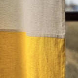 Two tone linen curtain in beige – photo 2