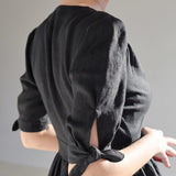 V neck linen dress Grace