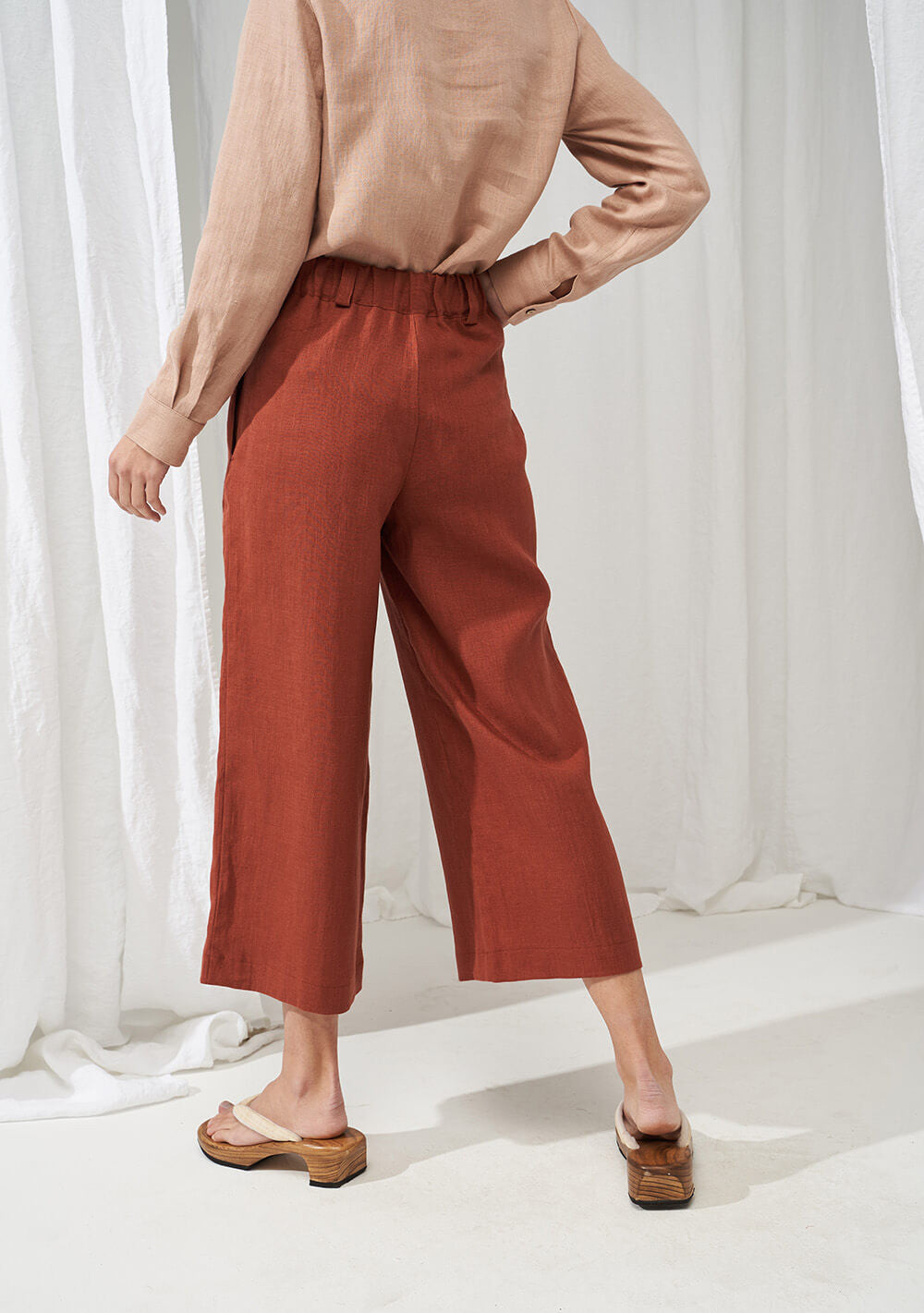 Wide leg linen pants Gemma