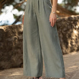 Wide leg linen pants Oakland