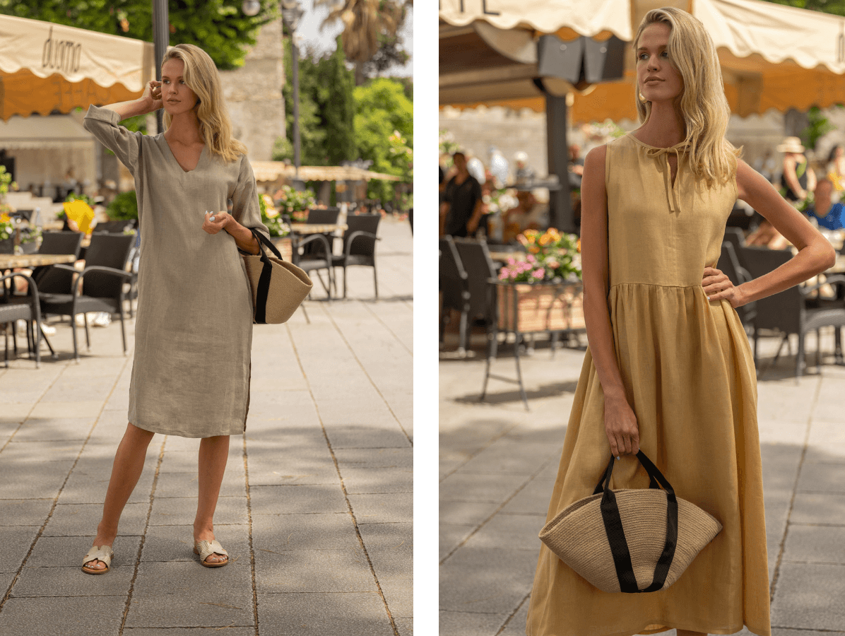 How to style linen dress for a casual look