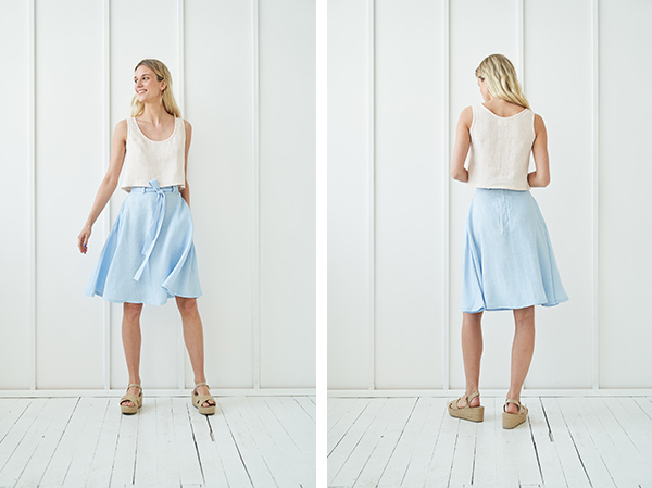 How to wear white hotsell linen skirt