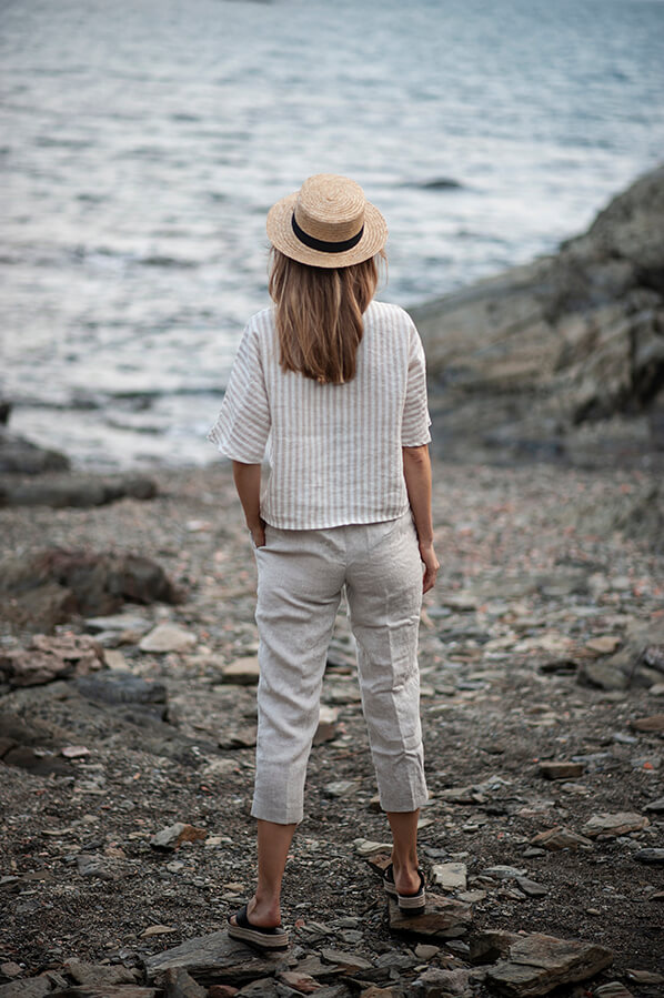 Simple linen tunic dress Teresa