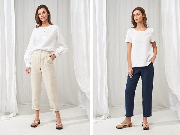 Women's Linen Trousers, Curve & Petite Trousers