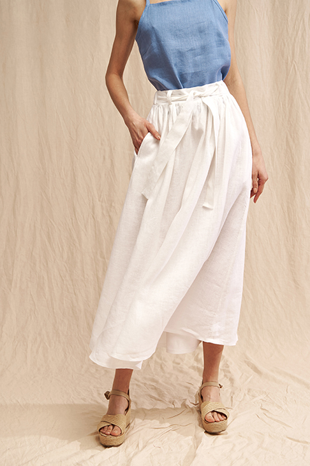 white-linen-maxi-skirt