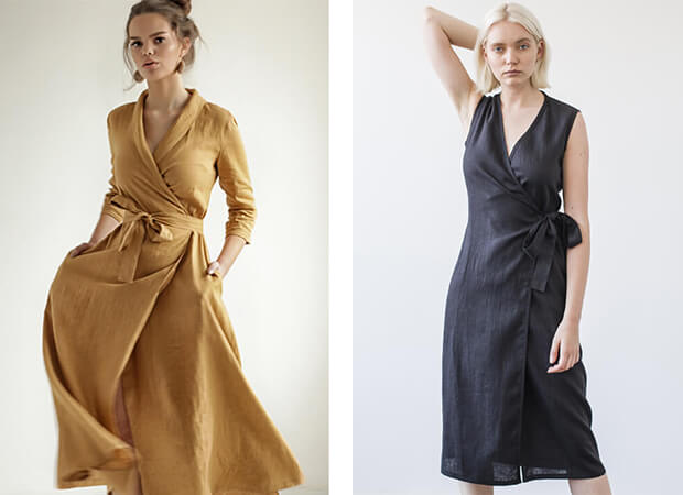 Who invented wrap dresses? | linenhandmadestudio.com